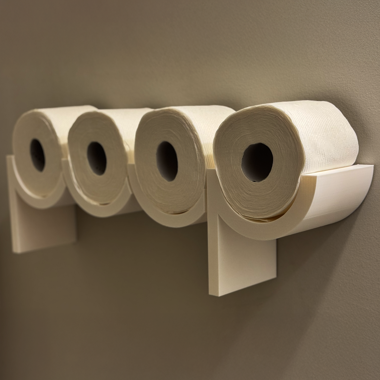 POOP holder in a cozy guest bathroom